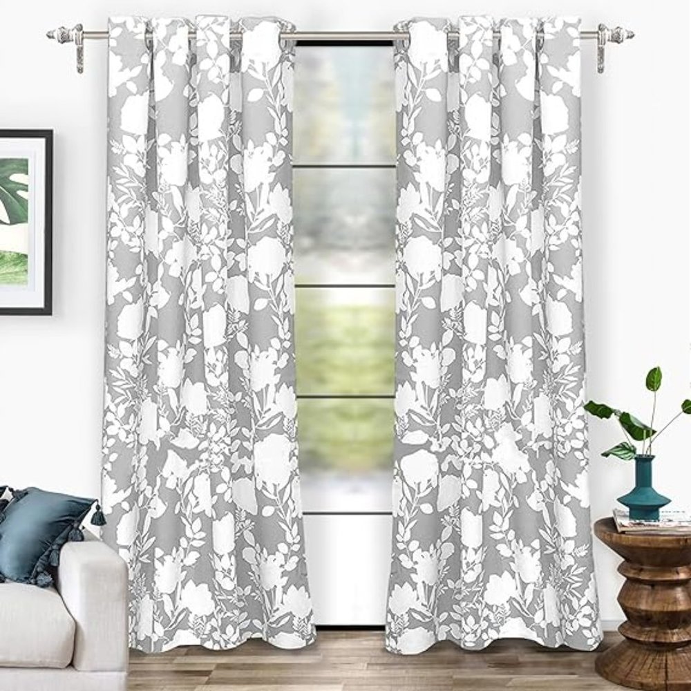DriftAway Floral Botanic Pattern Room Darkening Thermal Insulated Curtians